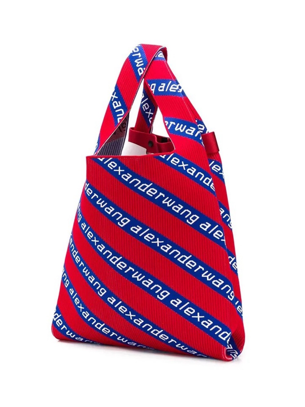 Alexander Wang Red and Blue Logo Shoulder Tote